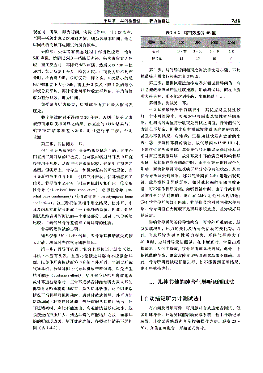 纯音听阈检查法及鉴别耳蜗及蜗后病变部位_第3页