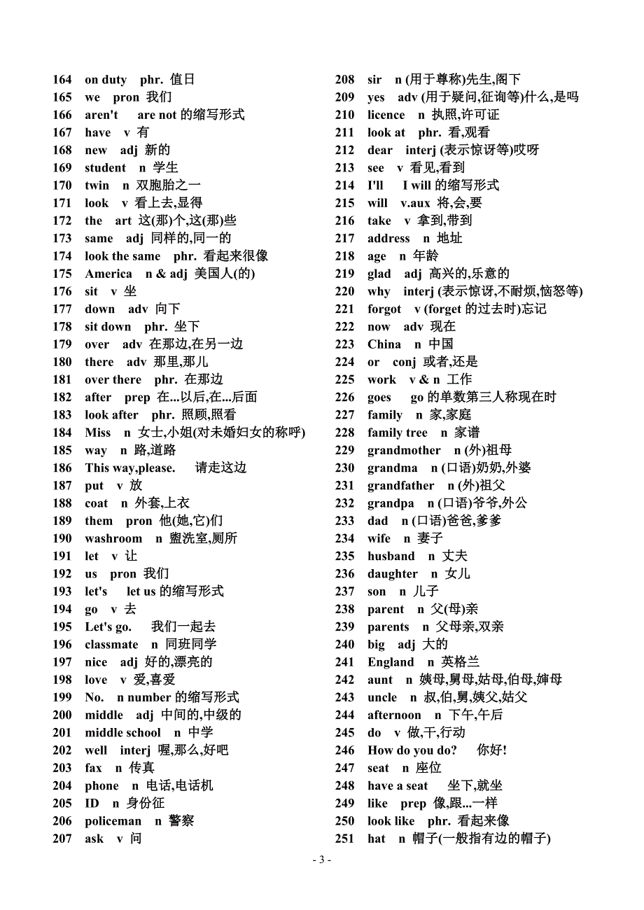 初中英语单词表背诵版_第3页