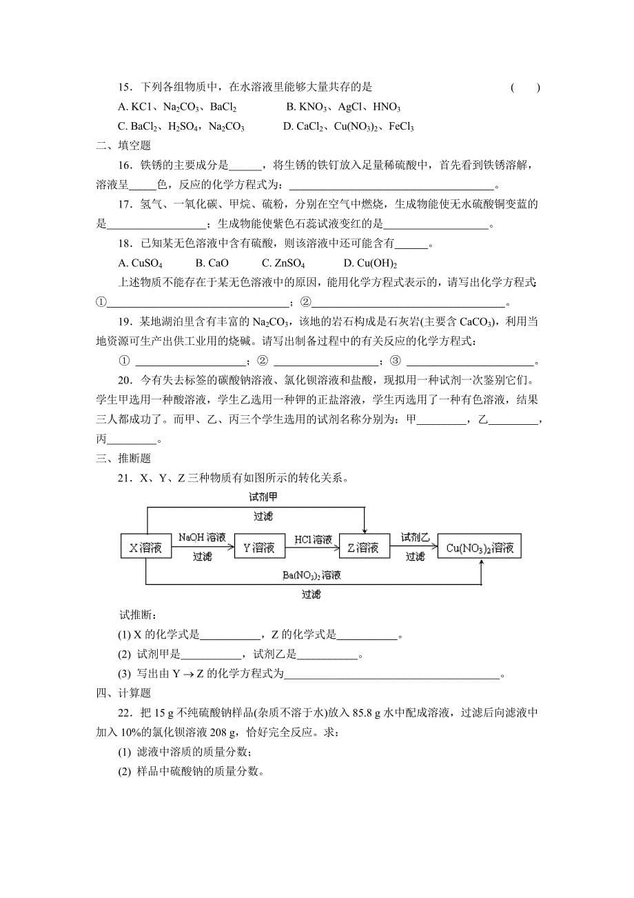 初中化学总复习85731_第5页