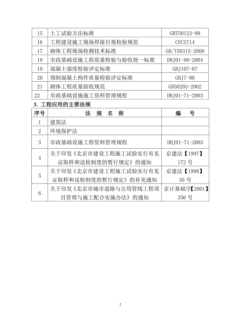 北小河污水处理厂再生水回用工程施工组织设计_第2页