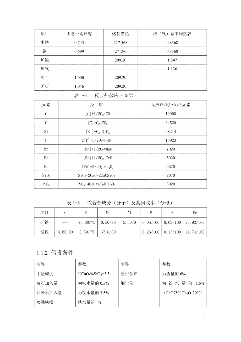 300T转炉课程设计说明书_第4页