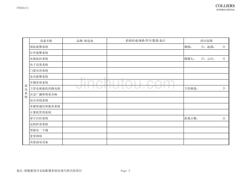 物业设施资料征询表_第3页