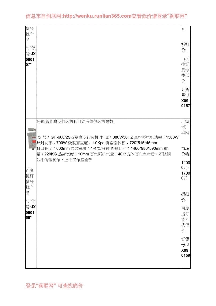 旋转式真空包装机和扒鸡真空包装机价格_第5页