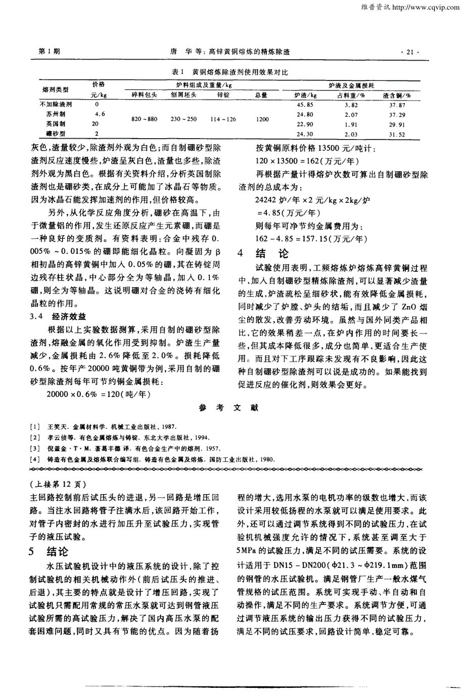 高锌黄铜熔炼的精炼除渣_第3页