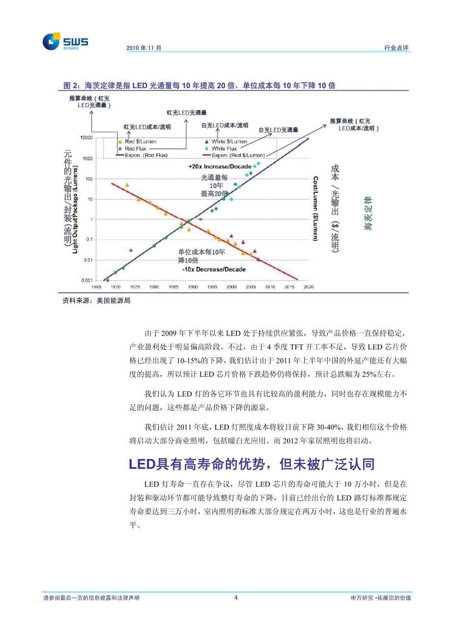 申银万国-101129-电子元器件-LED照明时代来临_第5页