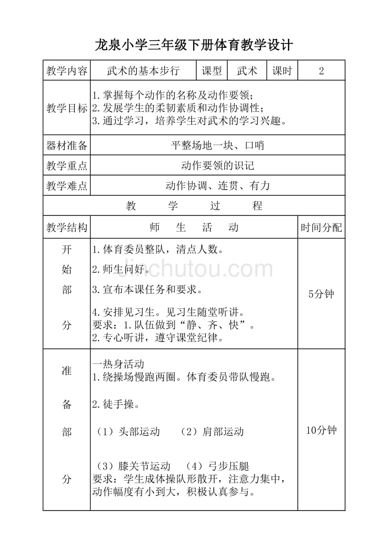 第一课武术基本动作_第1页