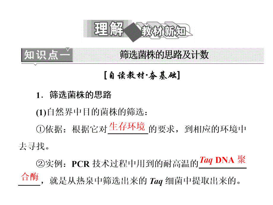 【2017年整理】生物人教版选修1课件：专题2 2 土壤中分解尿素的细菌的分离与计数_第2页