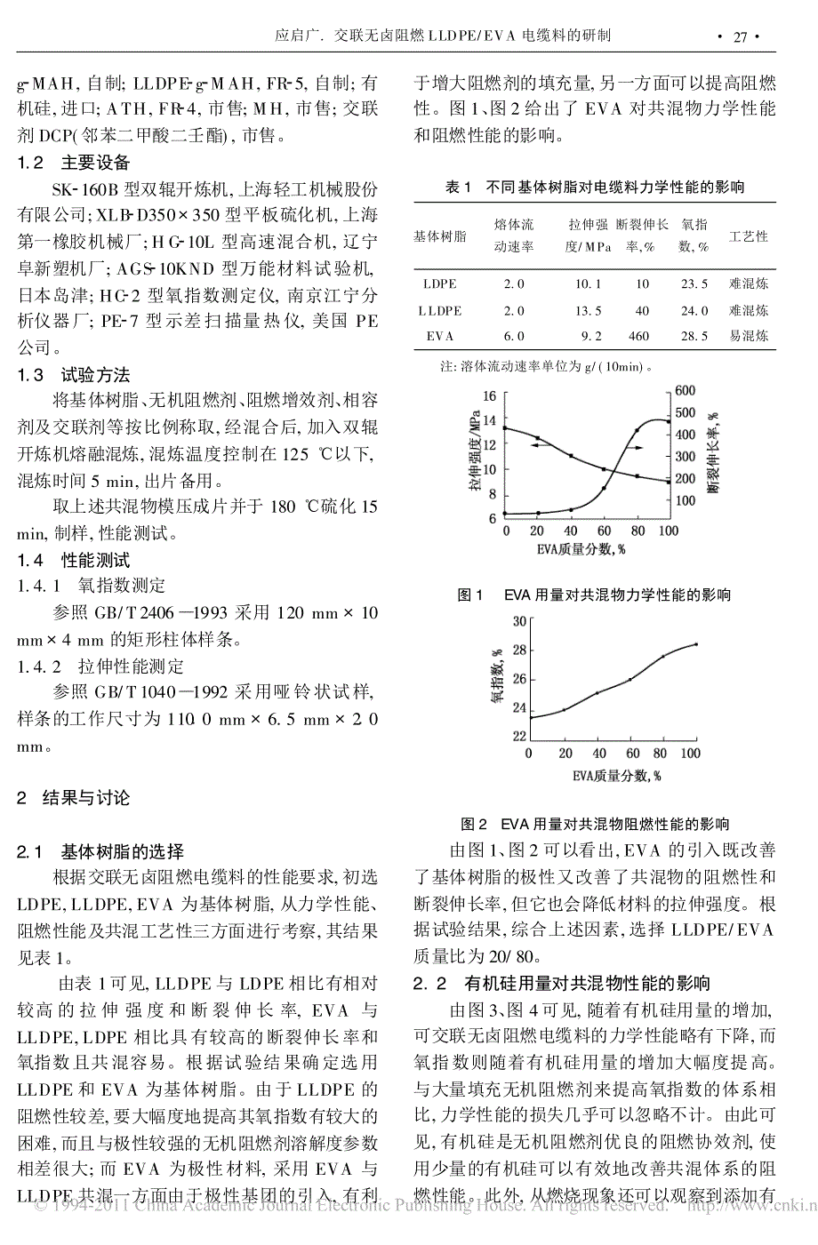 交联无卤阻燃LLDPE-EVA电缆料的研制_第2页