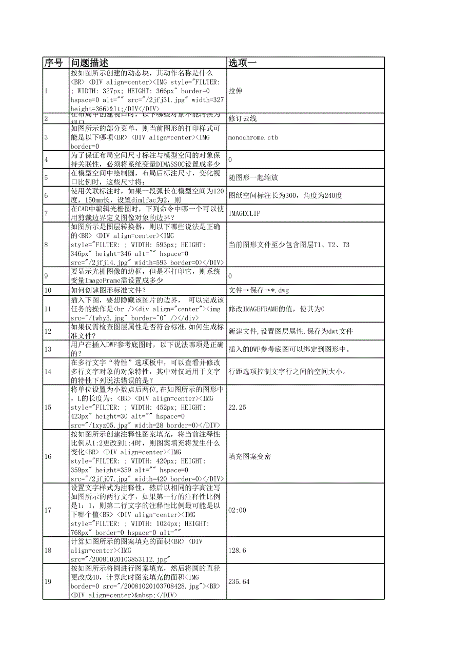 2012 AutoCAD工程师样题_第1页