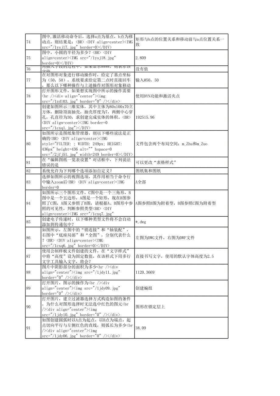 2012 AutoCAD工程师样题_第5页