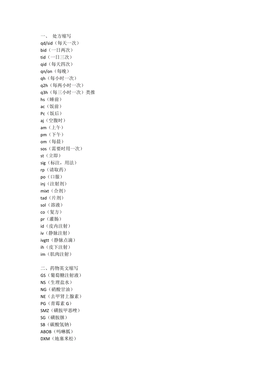 一、 处方缩写_第1页