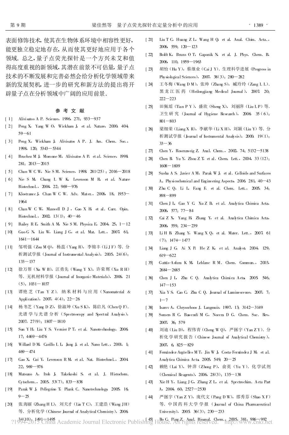 量子点荧光探针在定量分析中的应用_梁佳然_第5页