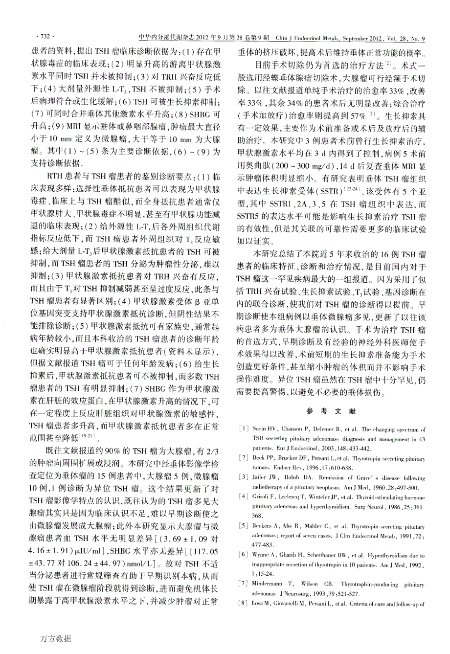 促甲状腺素瘤的临床特点与诊治分析_第4页