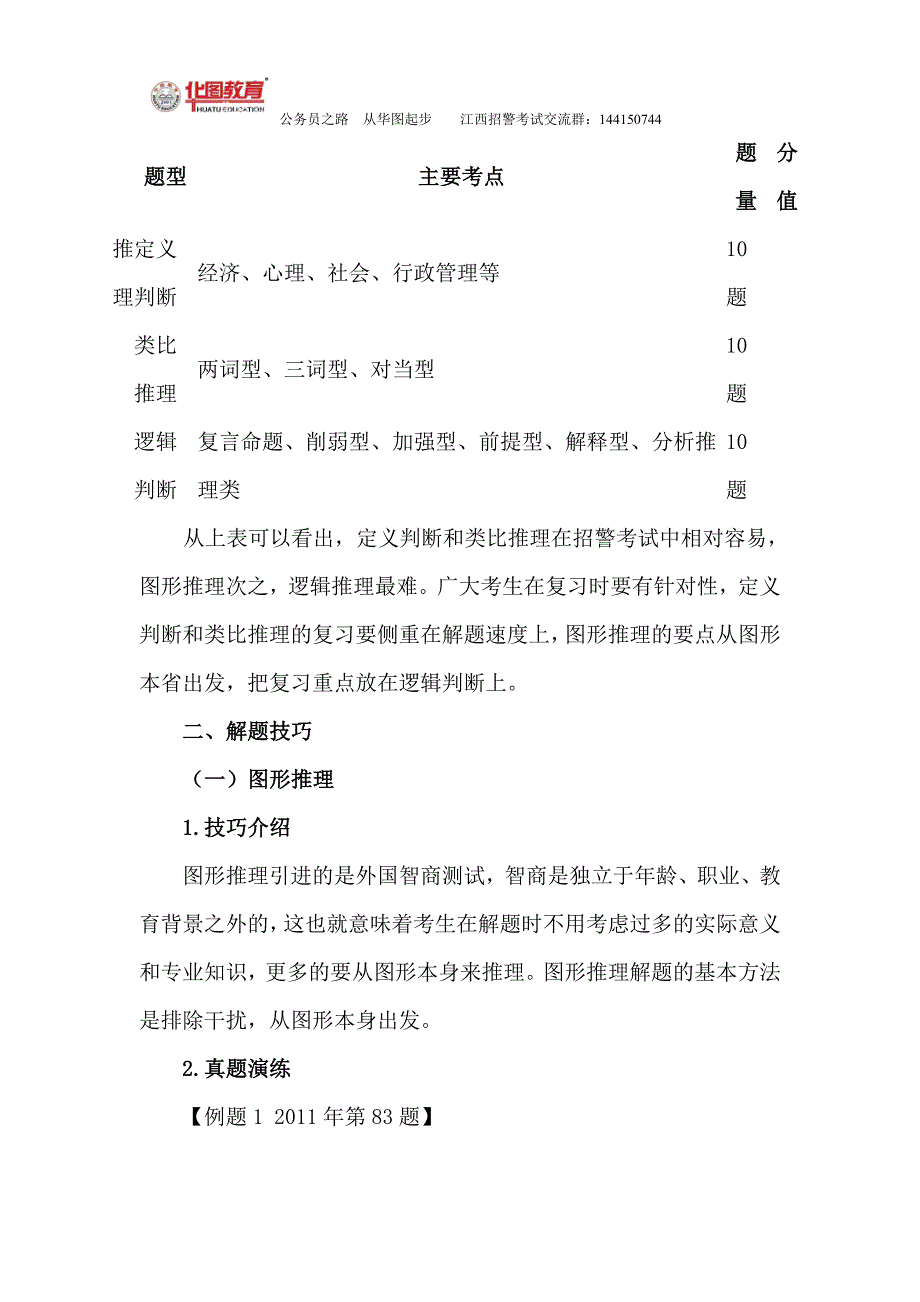 2013年江西招警考试行测复习资料之判断推理模块_第2页