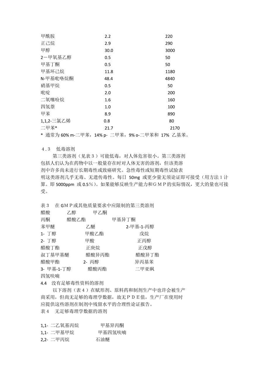 【最新】Q3c杂质：残留溶剂的指导原则_第5页