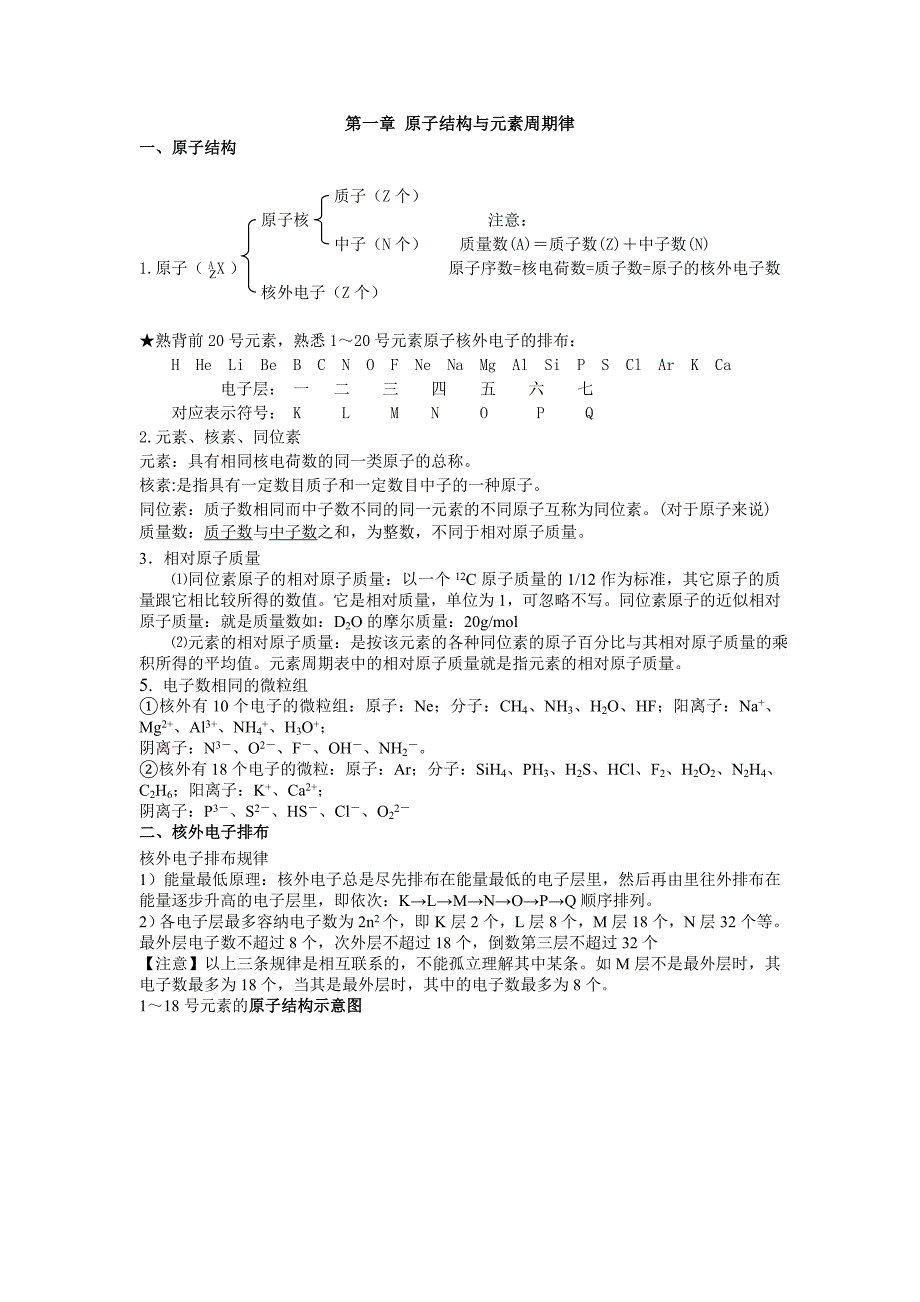 【最新】【强烈推荐】鲁教 高中化学 高二 必修二 第一章 针对练习 答案_第1页