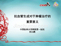 中国医科大学刘云鹏主任：抗血管生成对于肿瘤治疗的重要意义
