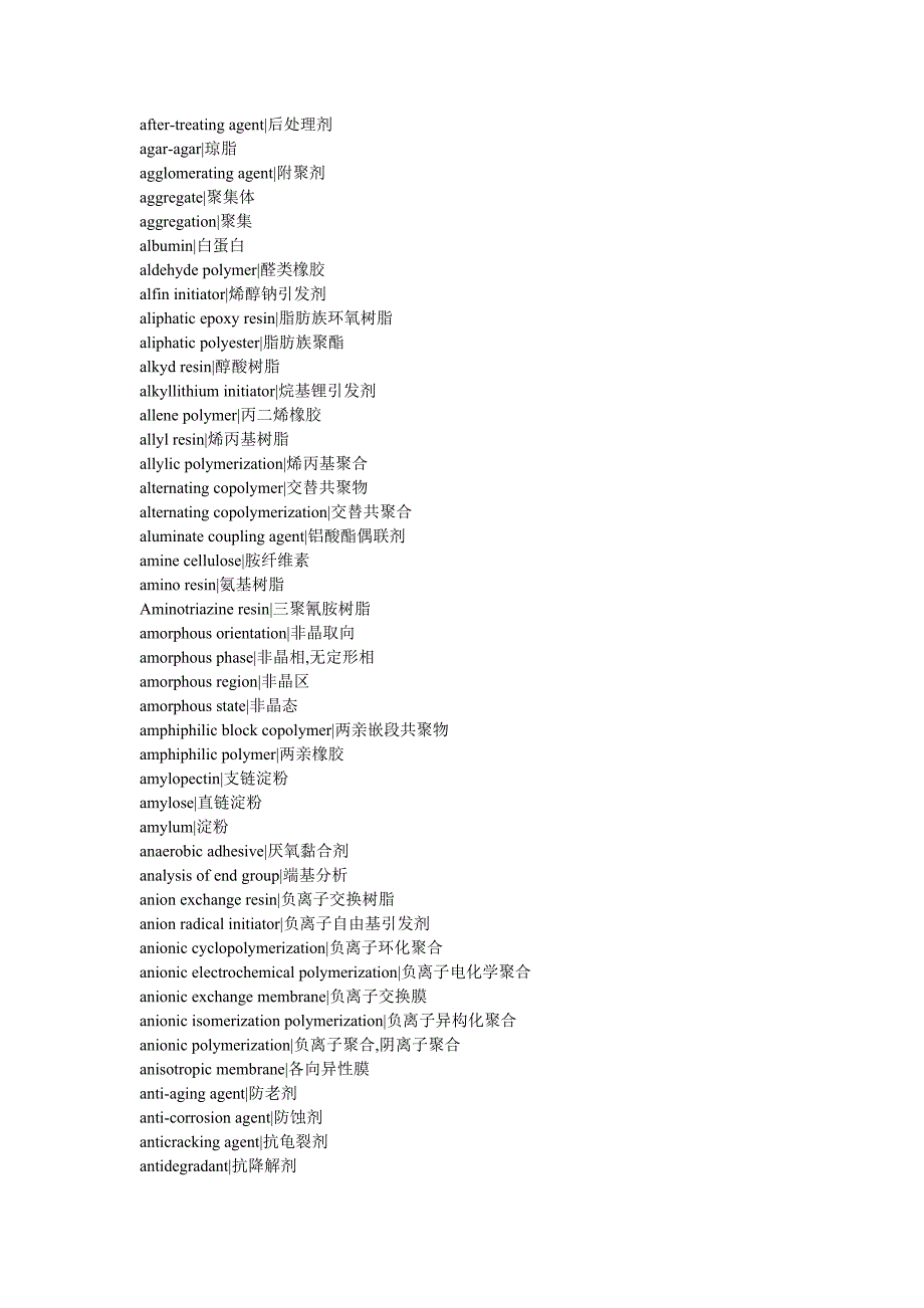 【最新】高分子材料专业词典_第2页