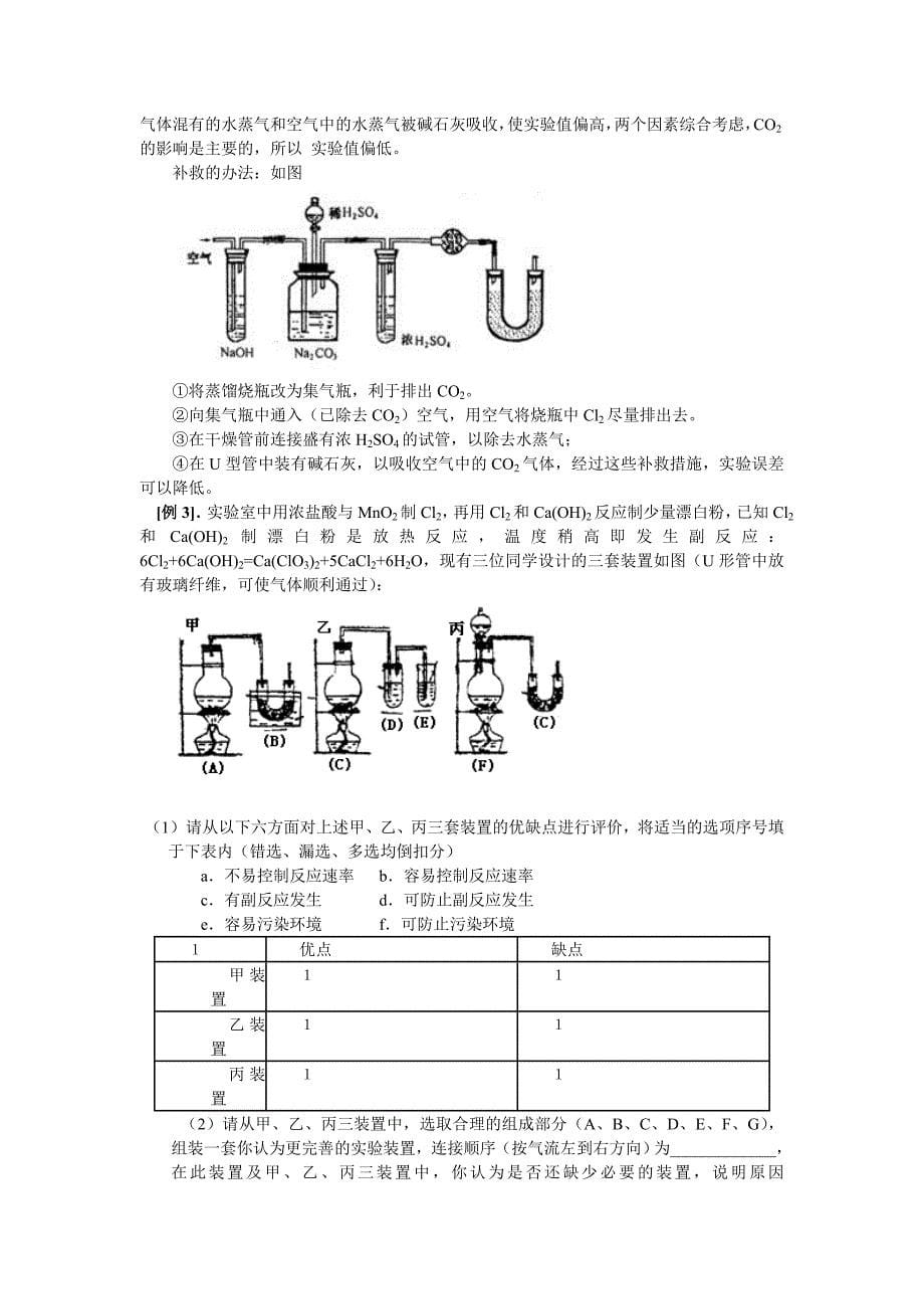 【最新】高考化学考点精讲_考点58_化学实验设计和评价_第5页