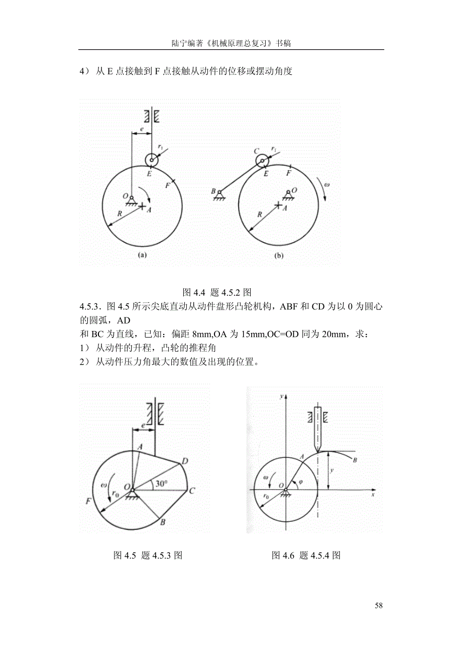 机械原理总复习题及解答第四章_第4页