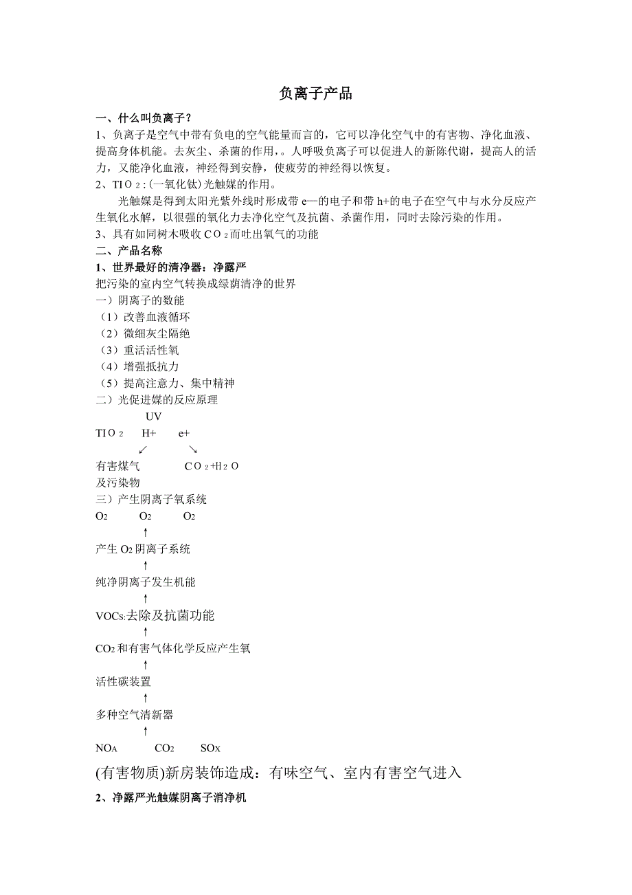 【最新】负离子产品_第1页