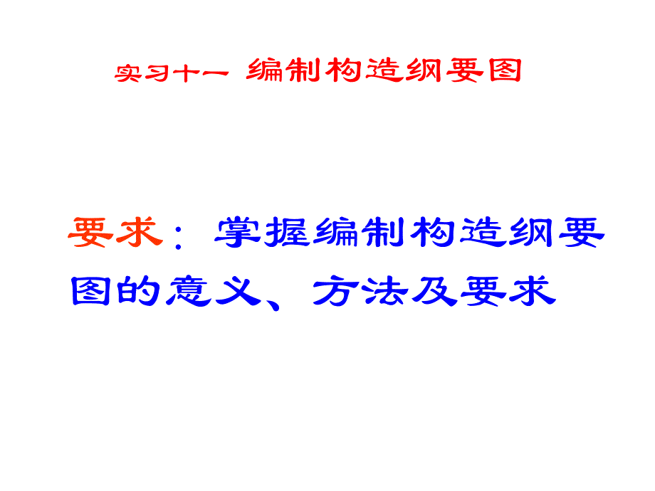 g 实习11 编制构造纲要图_第1页