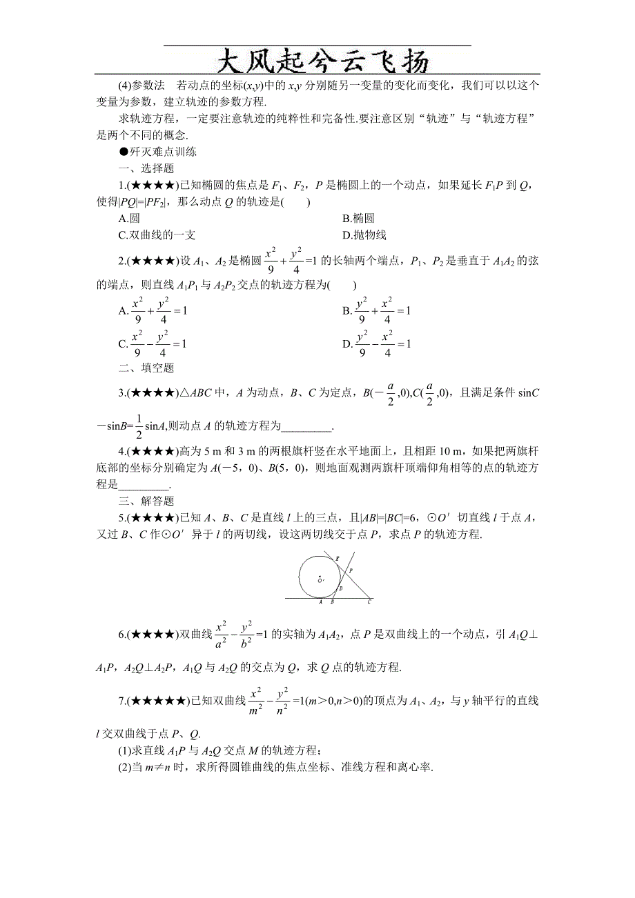 Kttlqt高考数学难点突破 难点22 轨迹方程的求法_第4页