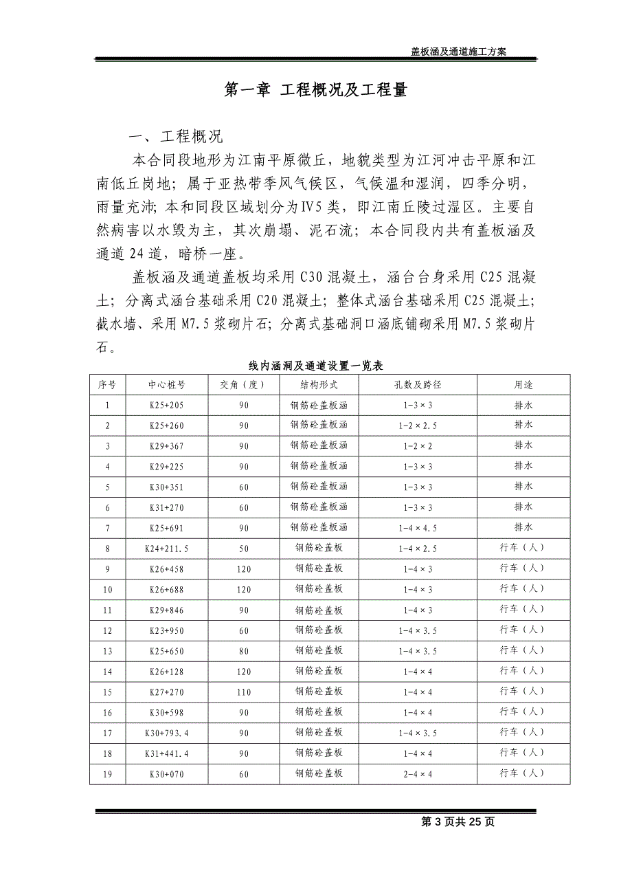 盖板涵及通道施工方案_第3页