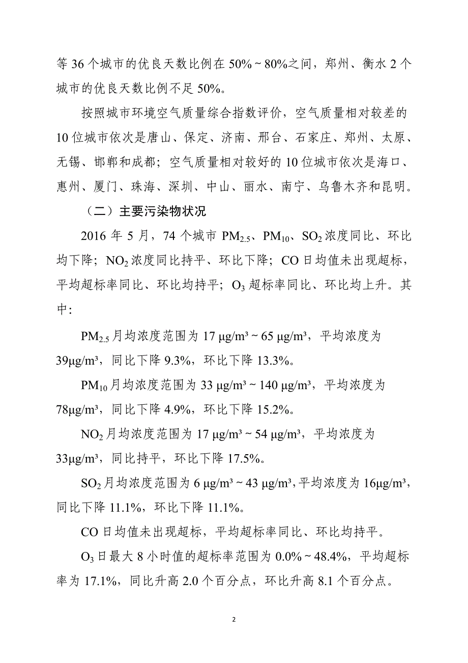 【2017年整理】2016年5月空气质量状况_第3页