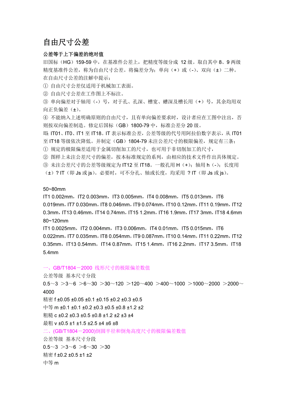 公差等级及配合表_第1页