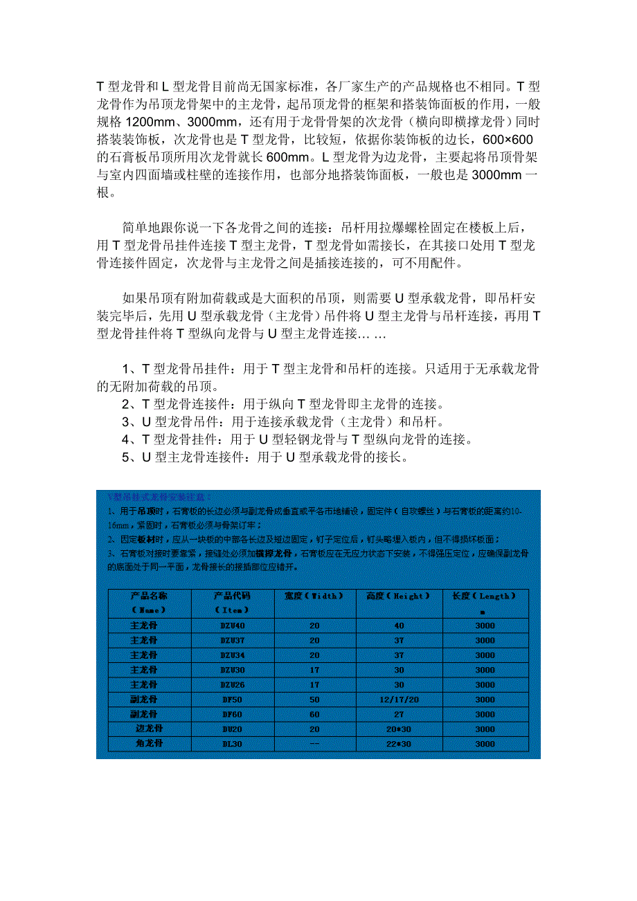 T型龙骨和L型龙骨_第1页