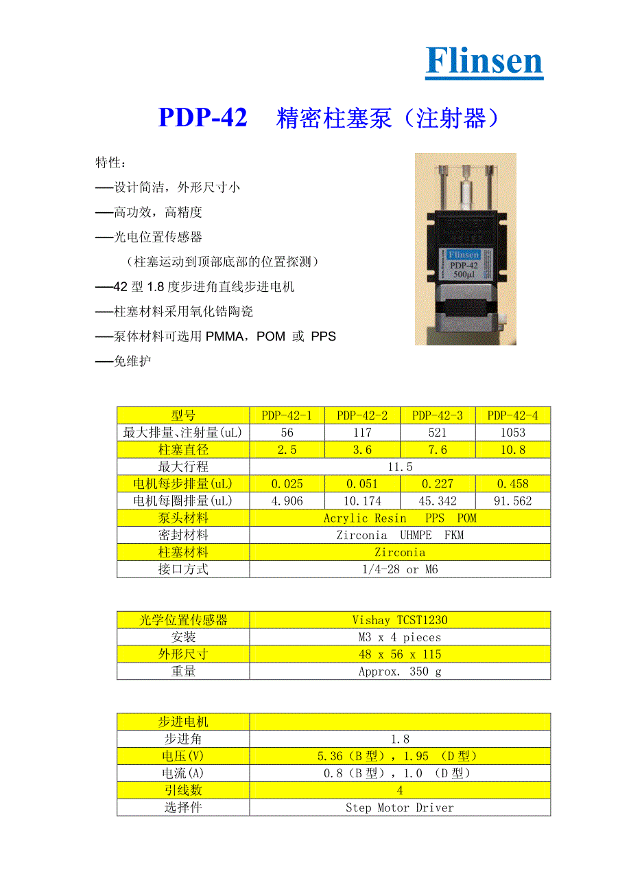 42型柱塞泵参数_第1页
