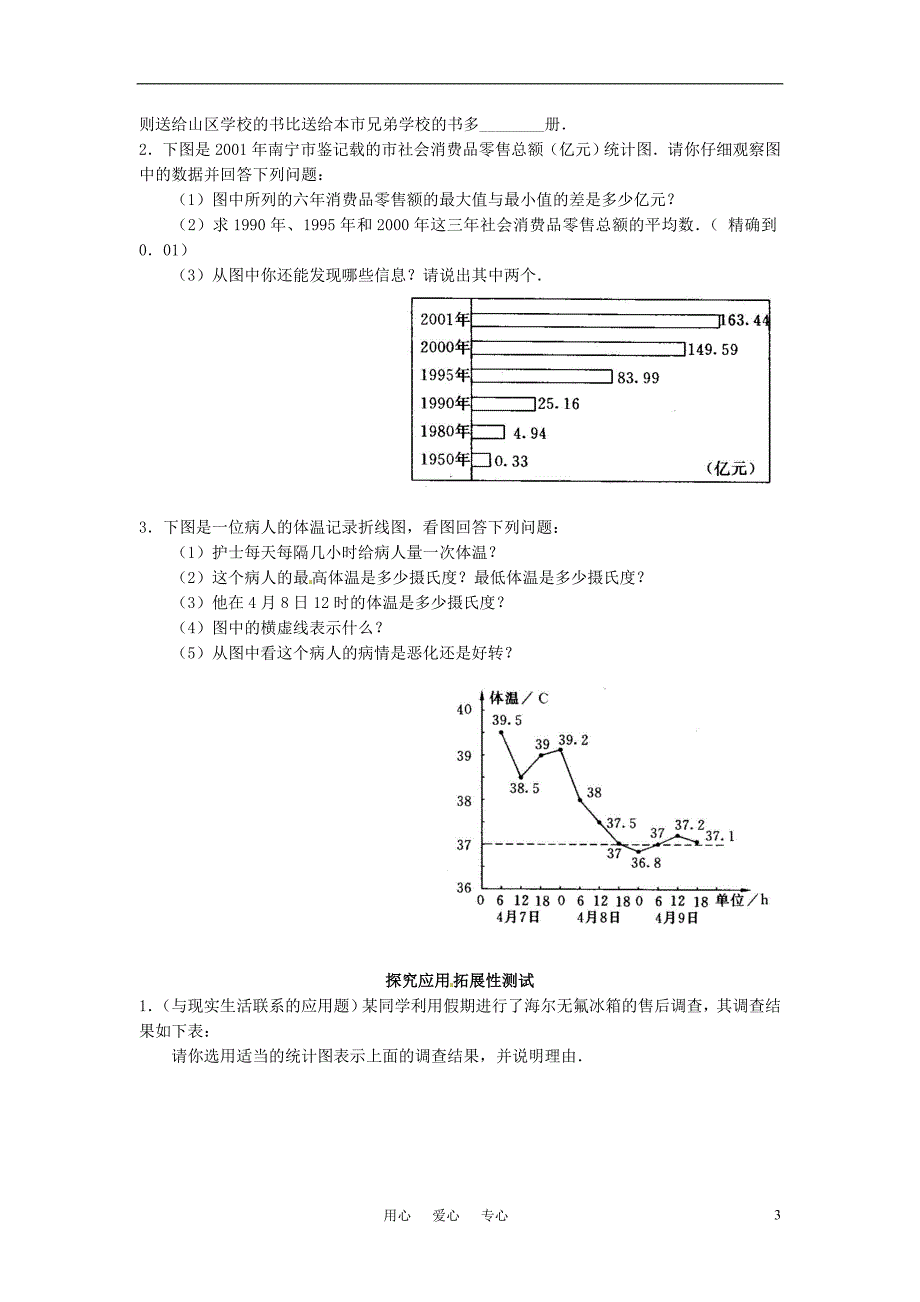 七年级数学上册 62统计图同步练习 湘教版_第3页