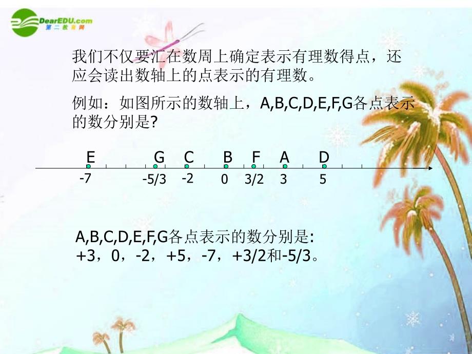 七年级数学上册 2.2 用数轴上的点表示有理数课件 北京课改版_第4页