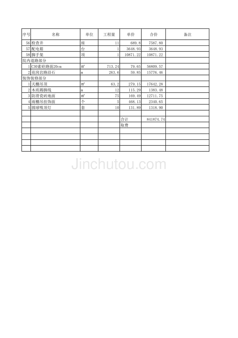 清单分析与报价_第3页