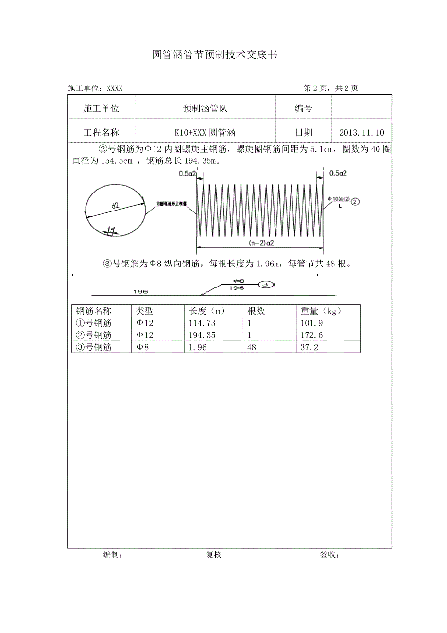 圆管涵管节预制技术交底_第2页