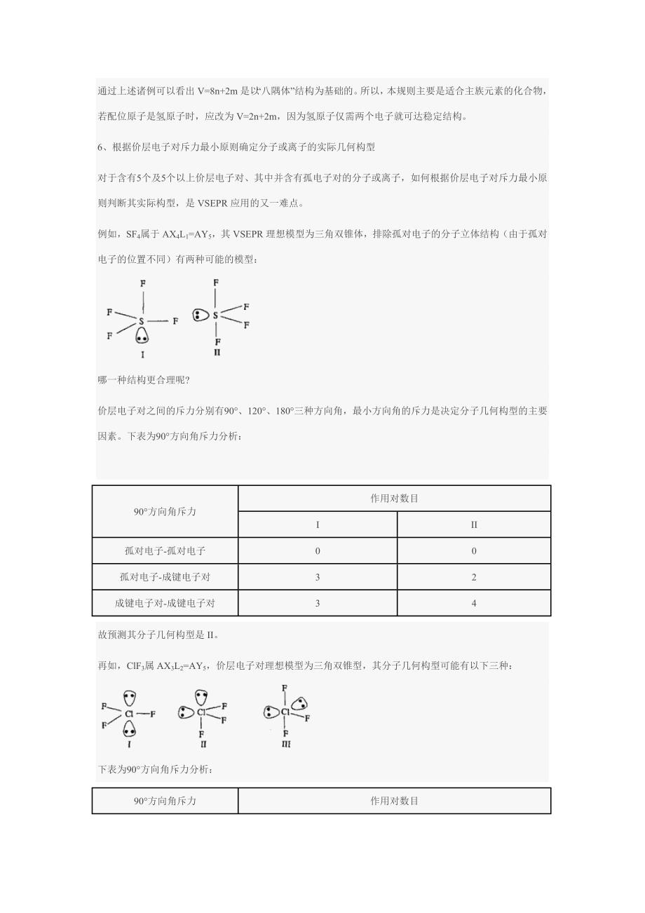 VSEPR模型判别分子构型_第4页