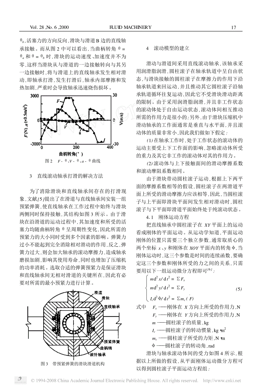 滑块压缩机滑块与直线轴承间相对滑动的分析_第2页