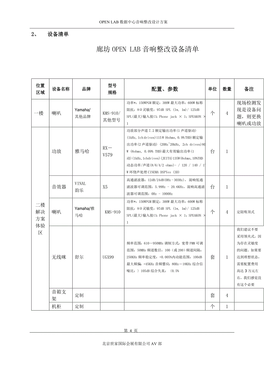 【2017年整理】数据中心音响整改设计方案 (1)_第4页