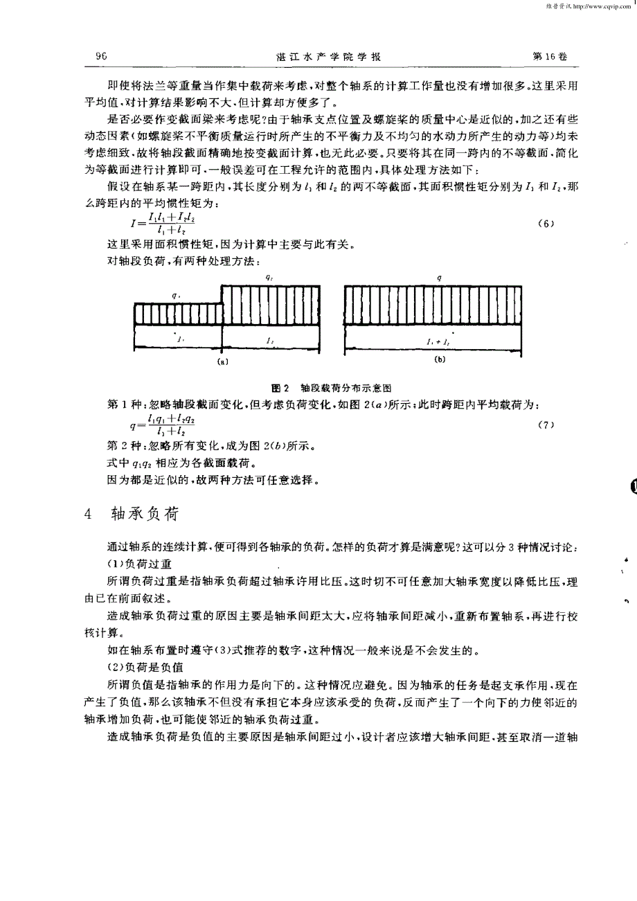 船舶轴系的最佳轴承间距_第4页