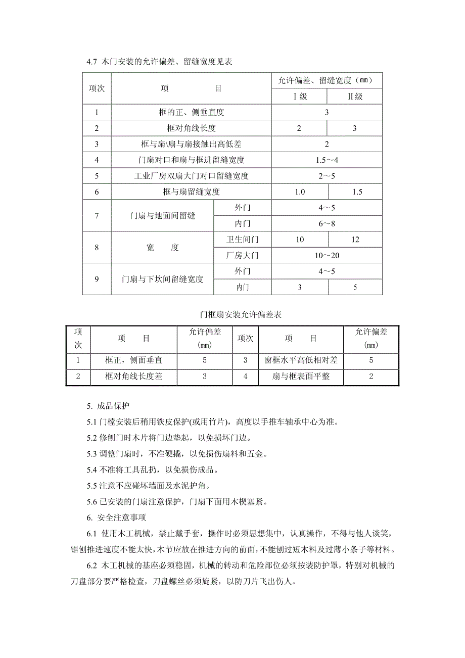 30一般木门安装施工作业指导书_第4页