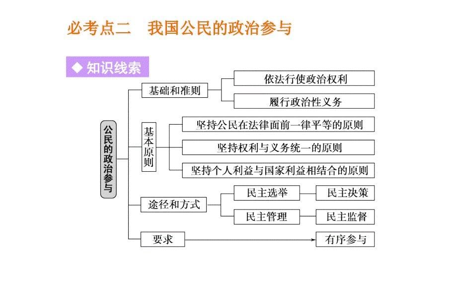 2015高考政治二轮专题复习课件：专题五公民与政府_第5页