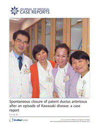 案例报告：对川崎症进行了一段治疗后,动脉导管自动闭合