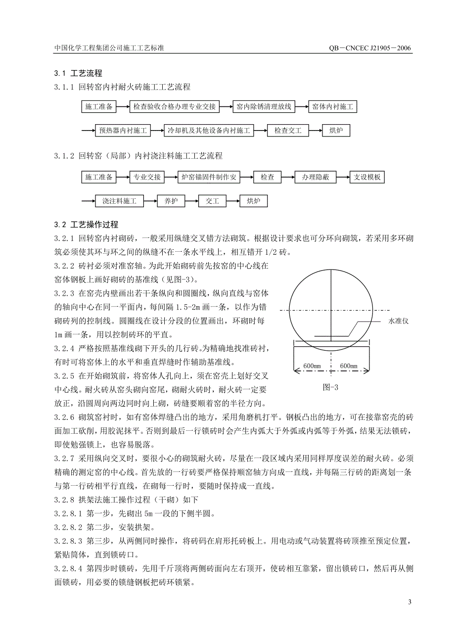 21905 回转窑筑炉施工工艺标准_第3页