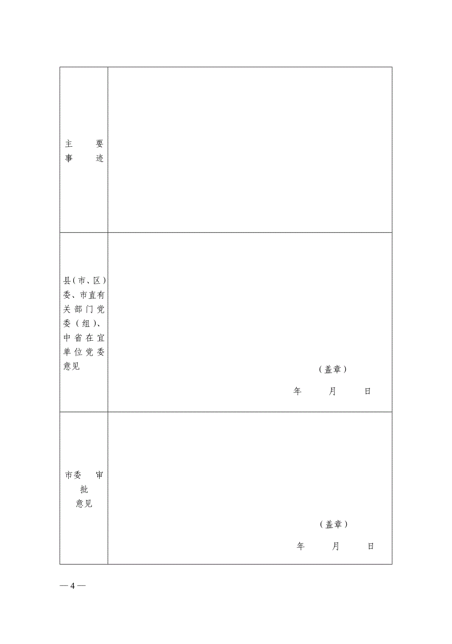 七一表彰表格(3个)_第4页