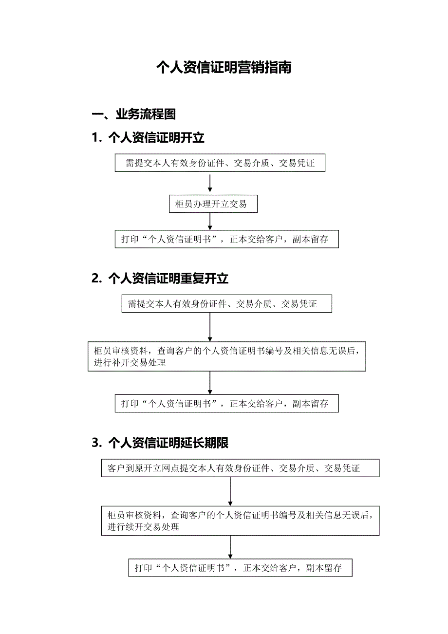 个人资信证明营销指南_第1页