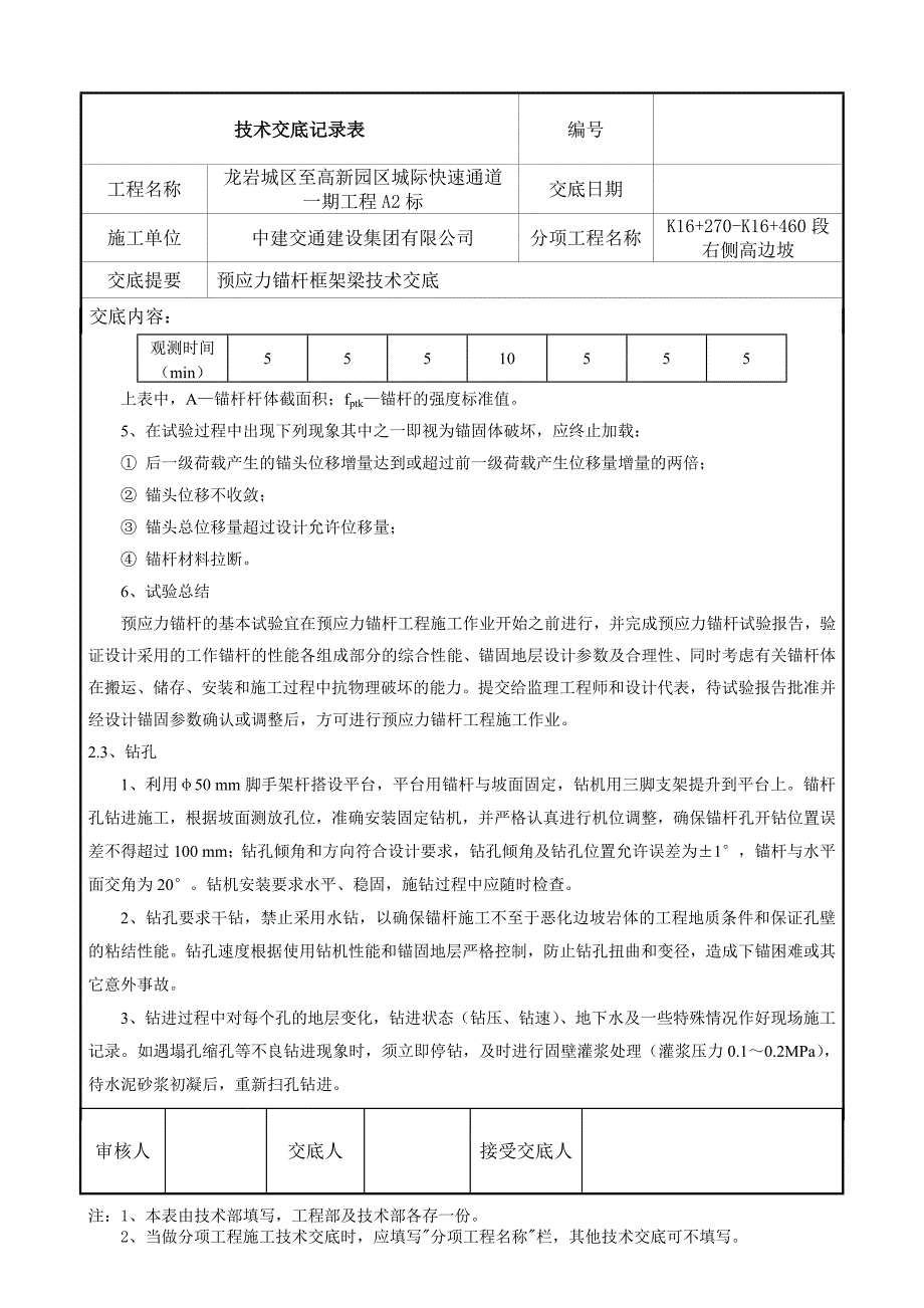 【2017年整理】预应力锚杆框架梁技术交底K16_第3页