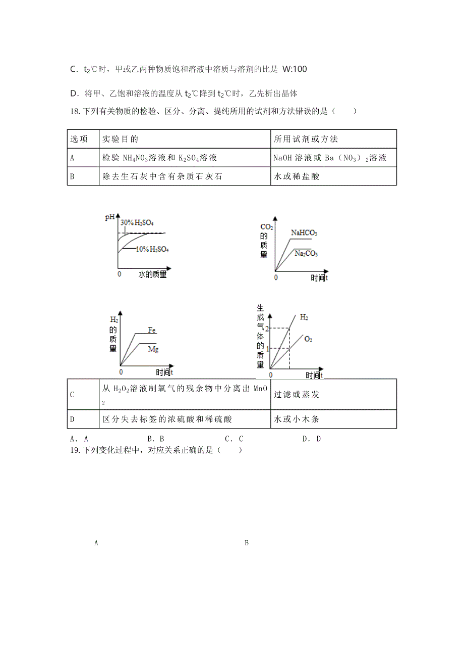 2014年中考化学模拟试题五_第4页