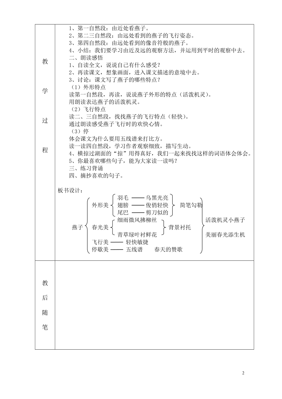 (高效课堂)三年级下语文完整版教案_第2页