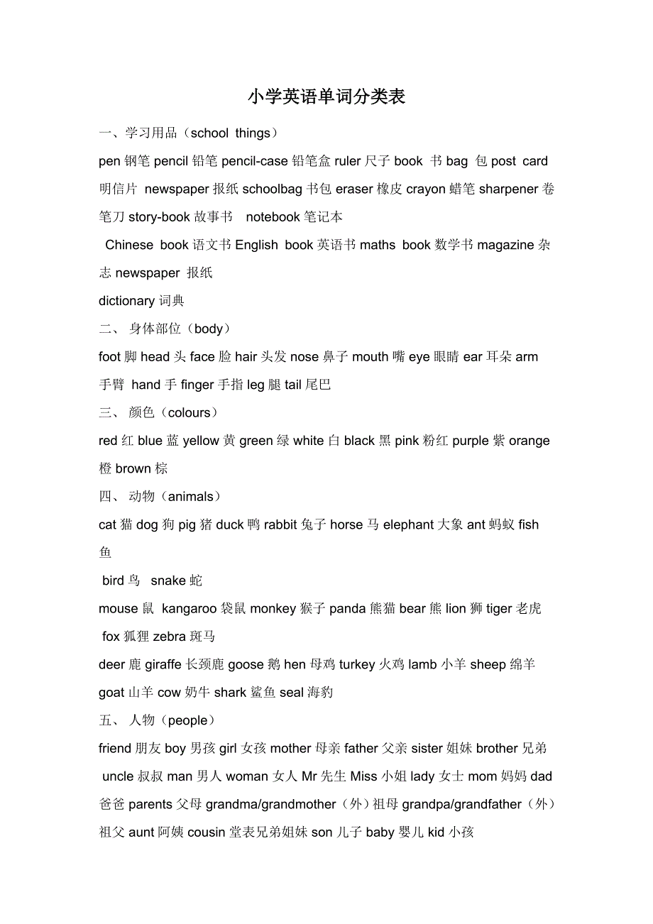 【小学二年级英语】小学英语单词共(7页)_第1页